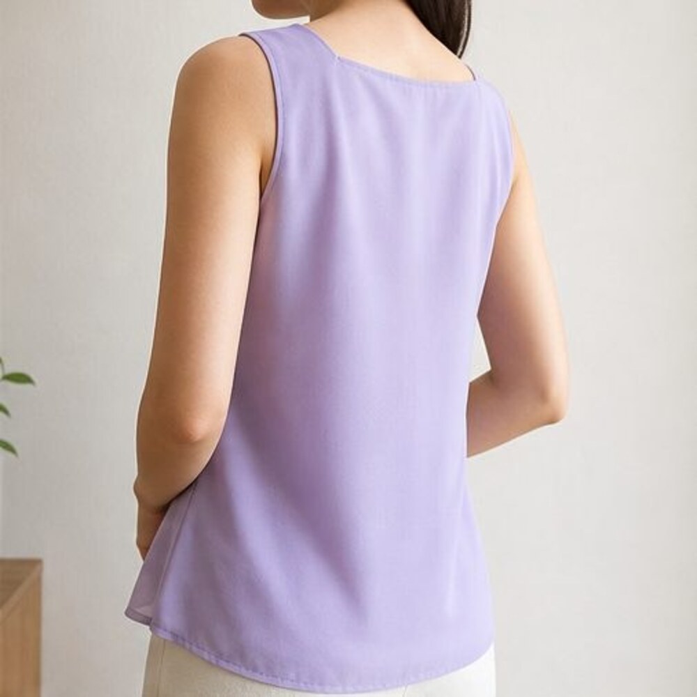 Lilac Ruffle Blouse - Picture 3 of 6